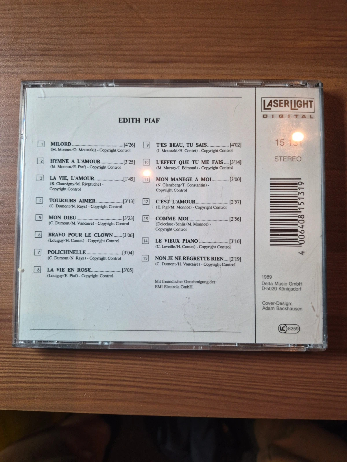 Cd audio Edith Piaf 2