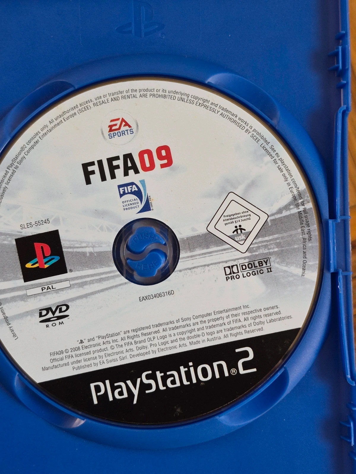 Jeu Fifa 09 pour PS2 (espagnol) 5