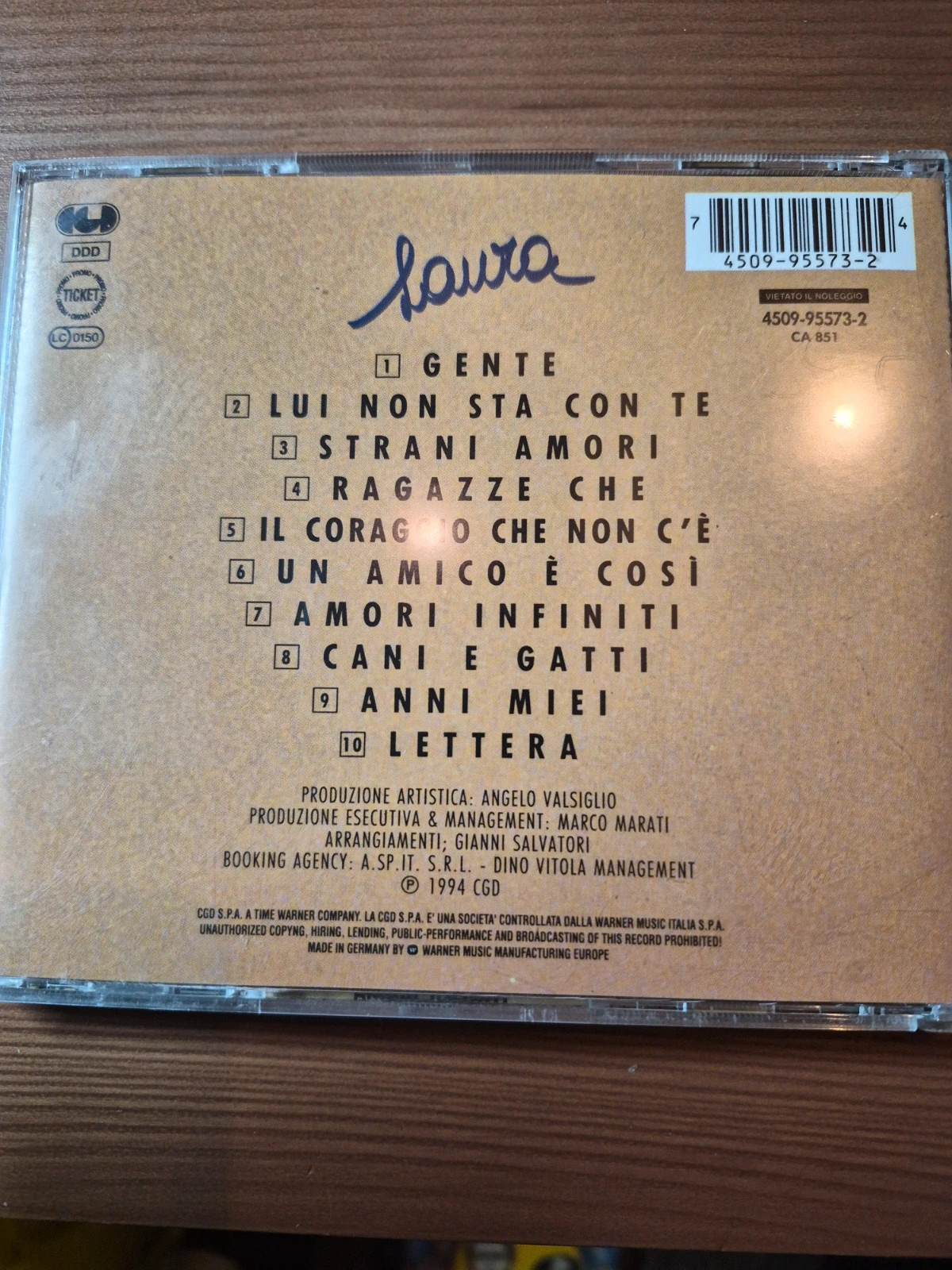 Cd audio Laura Pausini 2