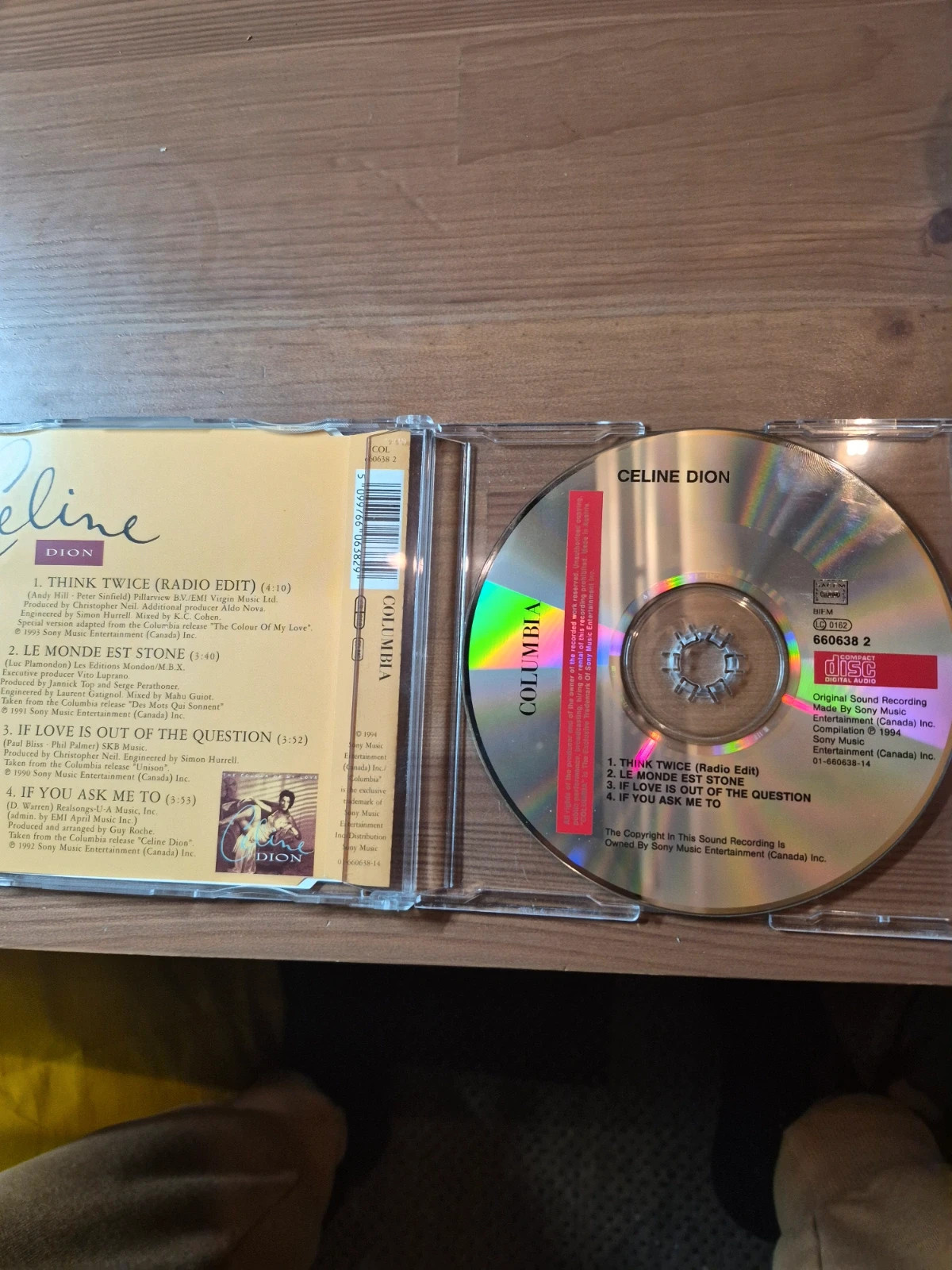 Cd audio Celine Dion (think twice) 3