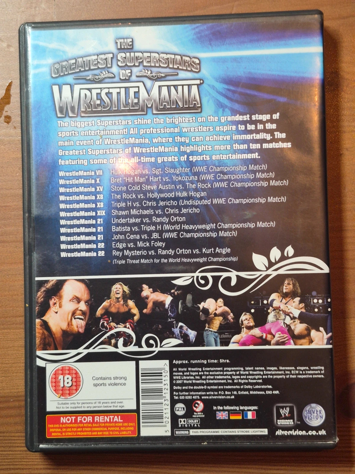 Dvd Wrestle Mania the greatest superstars 2