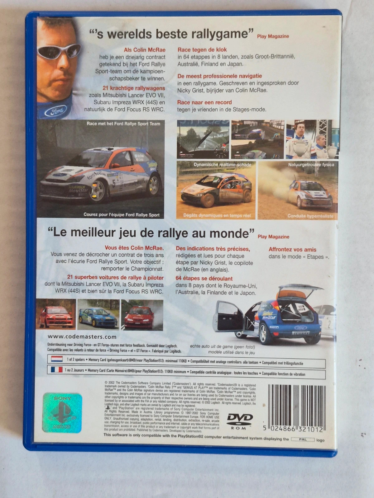 Jeu Colin mcrae 3 pour PS2 complet 2