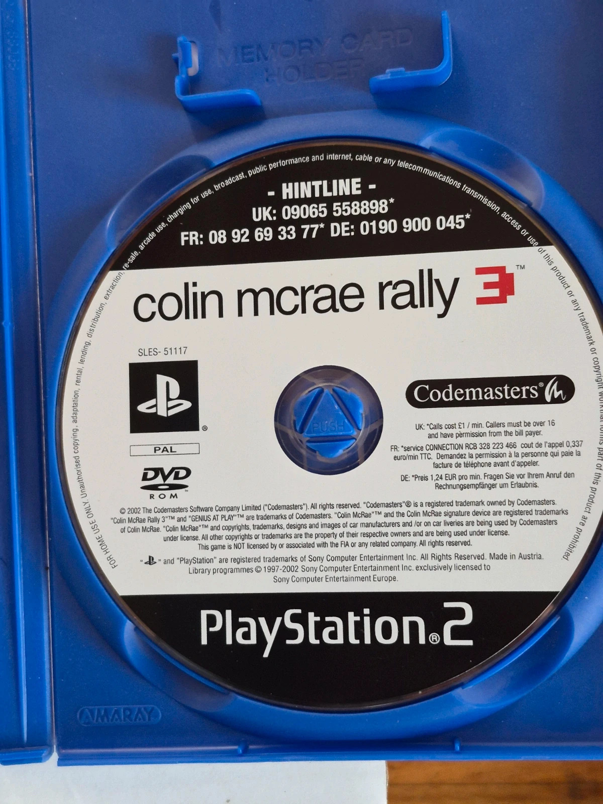 Jeu Colin mcrae 3 pour PS2 complet 5