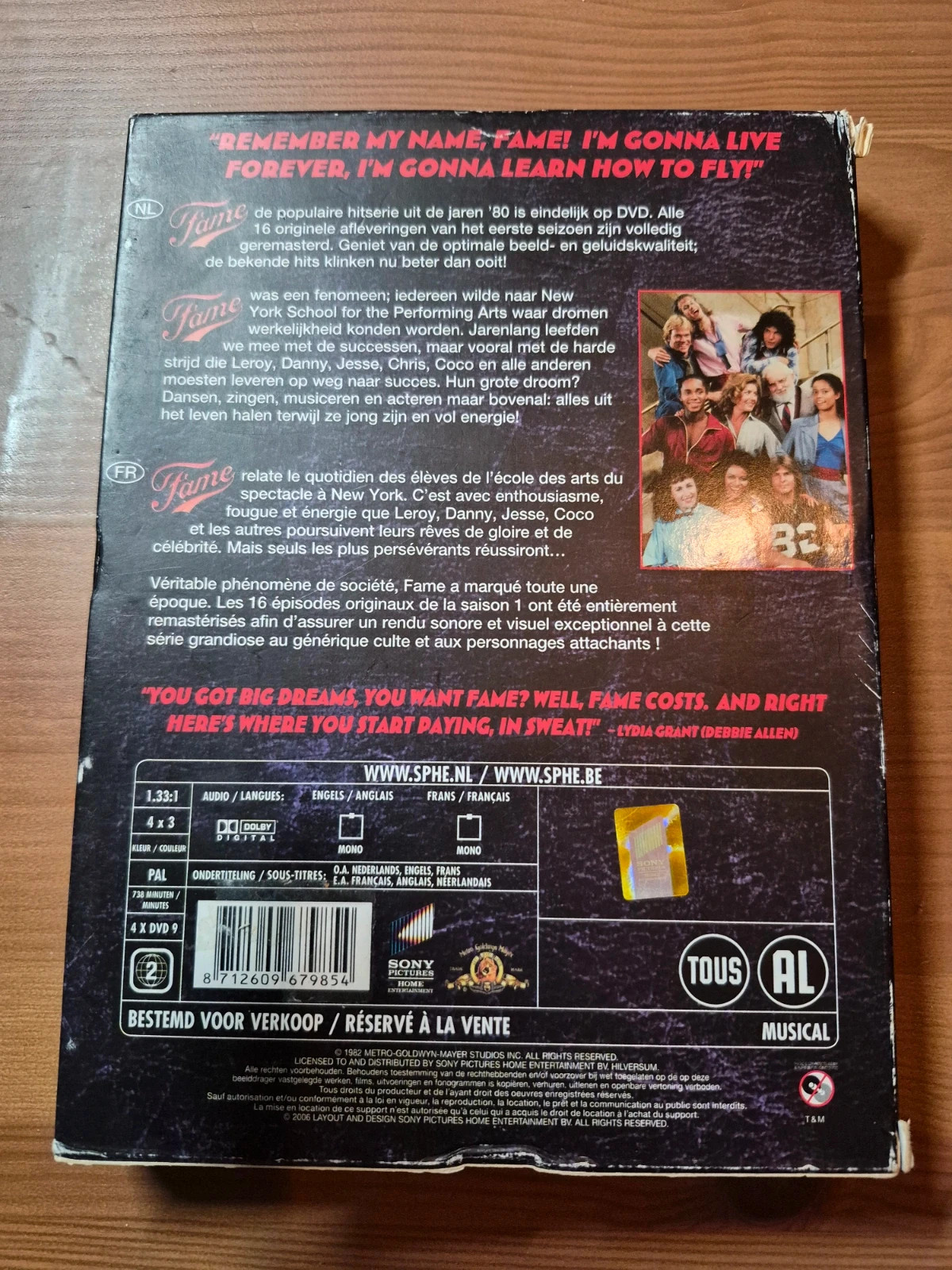 Coffret Dvd Fame saison 1 2