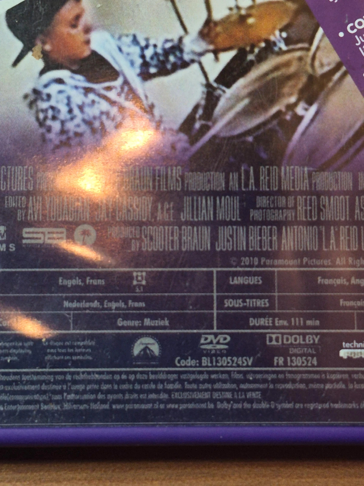 Dvd +Cd audio Justin Bieber (Never say never) 4