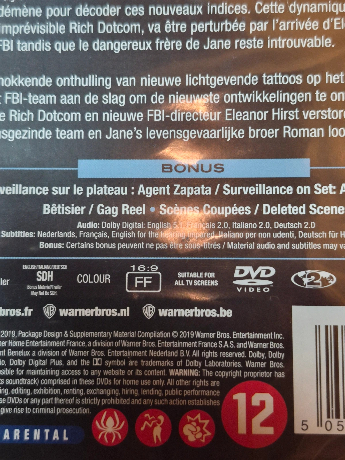 Dvd Blinspot saison 3 sous blister 4