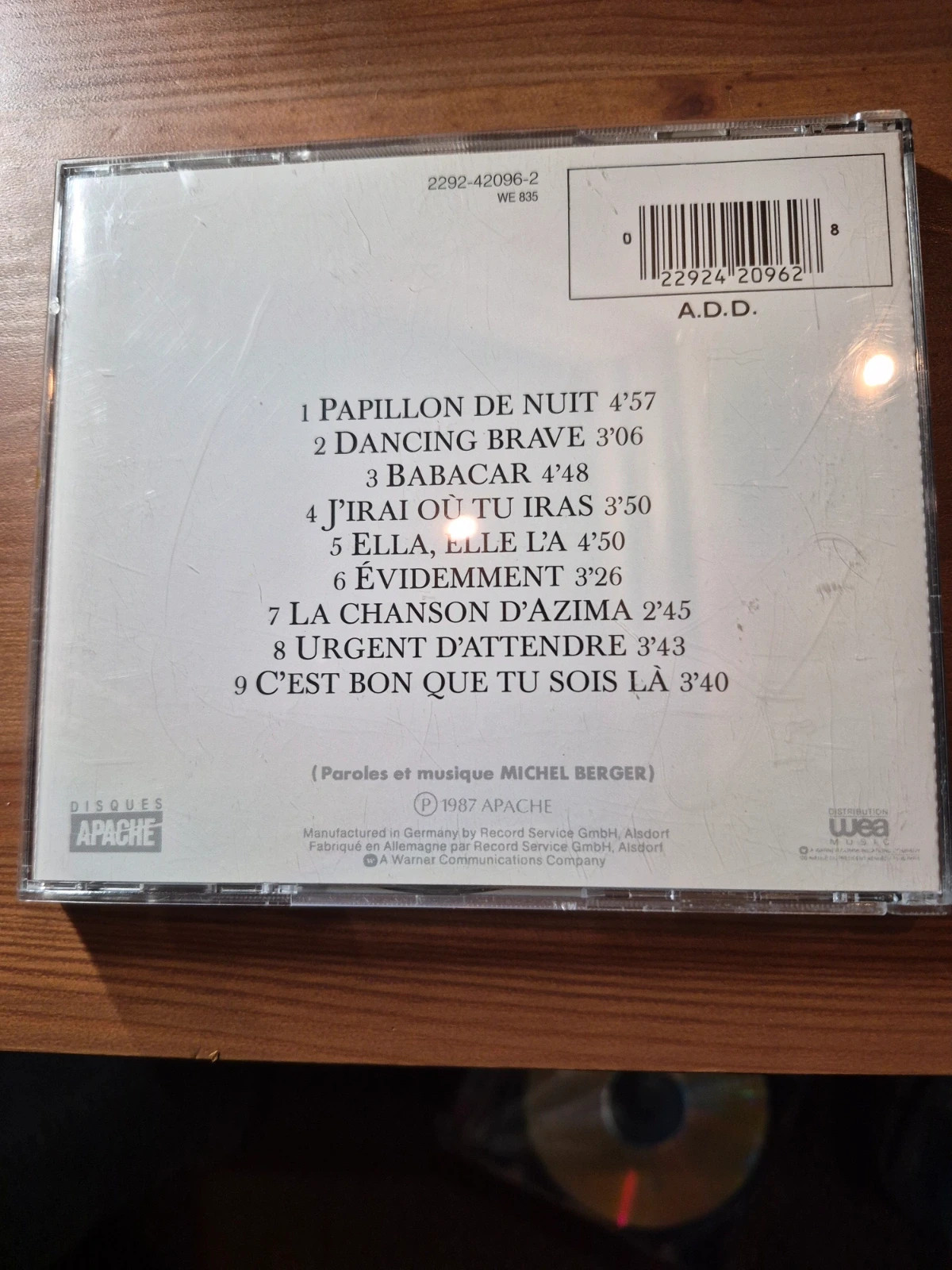 Cd audio France Gall (babacar) 2