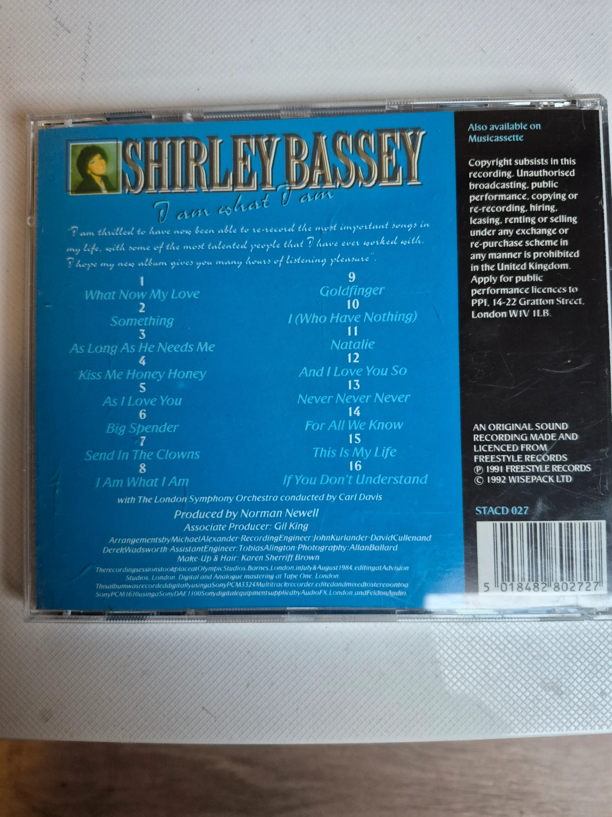 Cd audio shirley bassey ( i am what i am) 2
