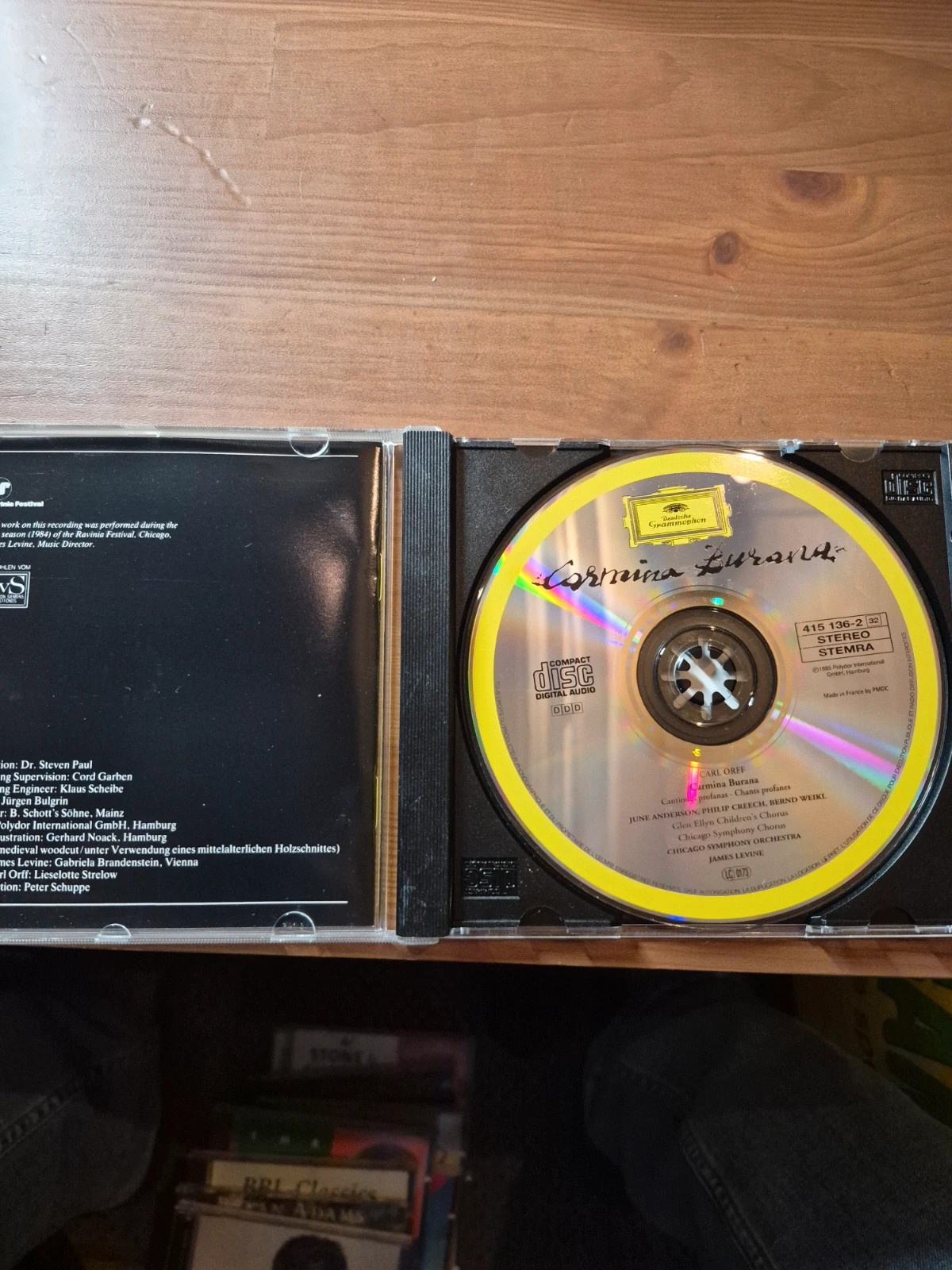 Cd audio Carmina Burana 3