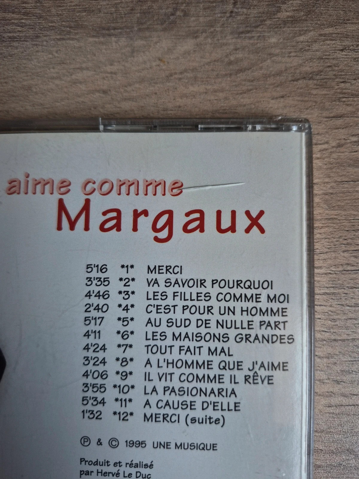 Cd audio Margaux(aime comme) 3
