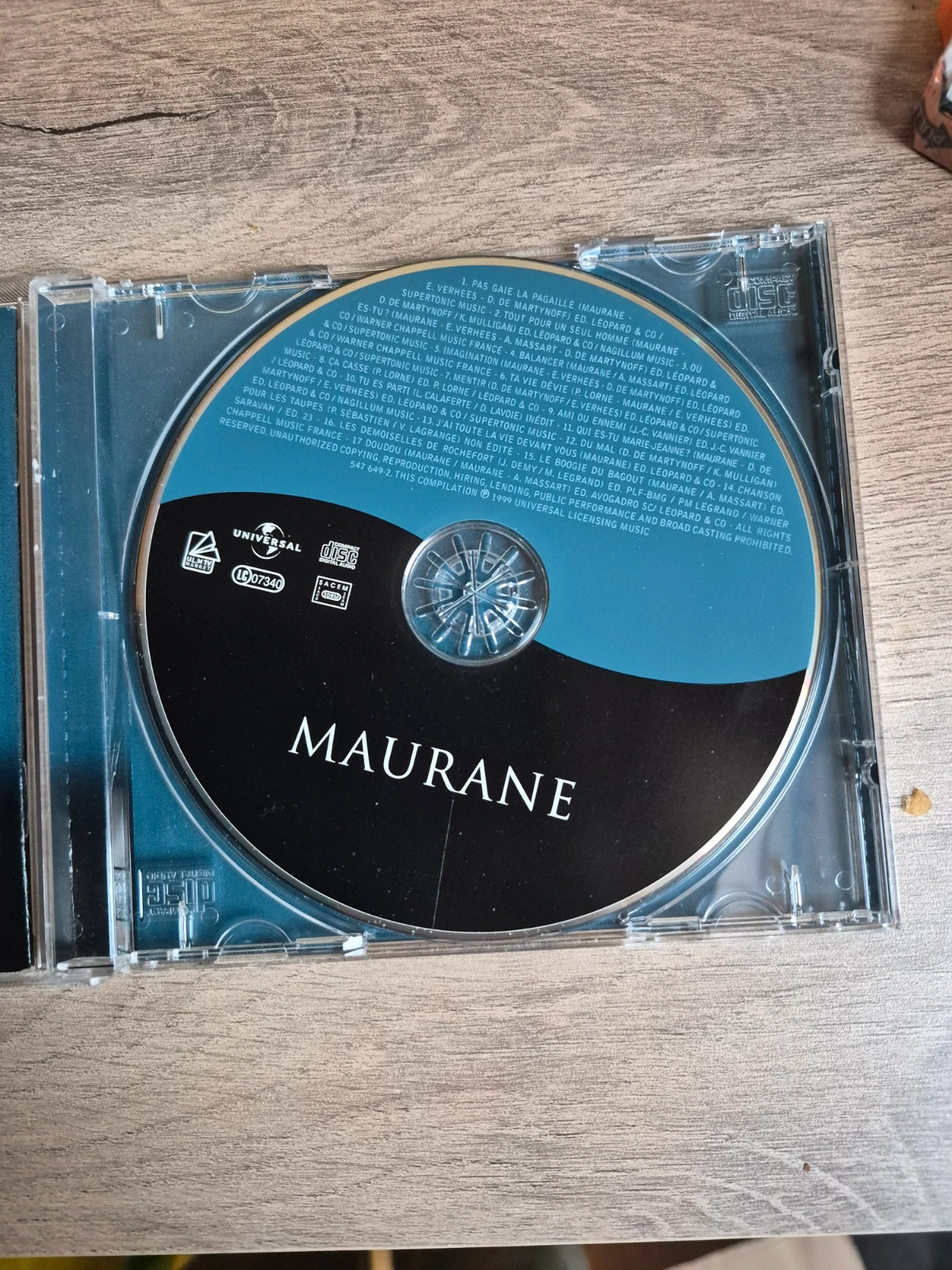 Cd audio Maurane (Master serie) 4