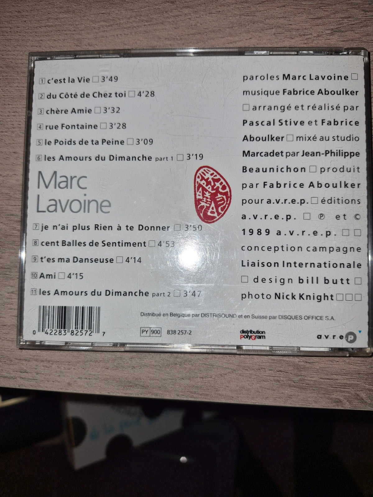 Cd audio Marc lavoine (les amours du dimanche) 2