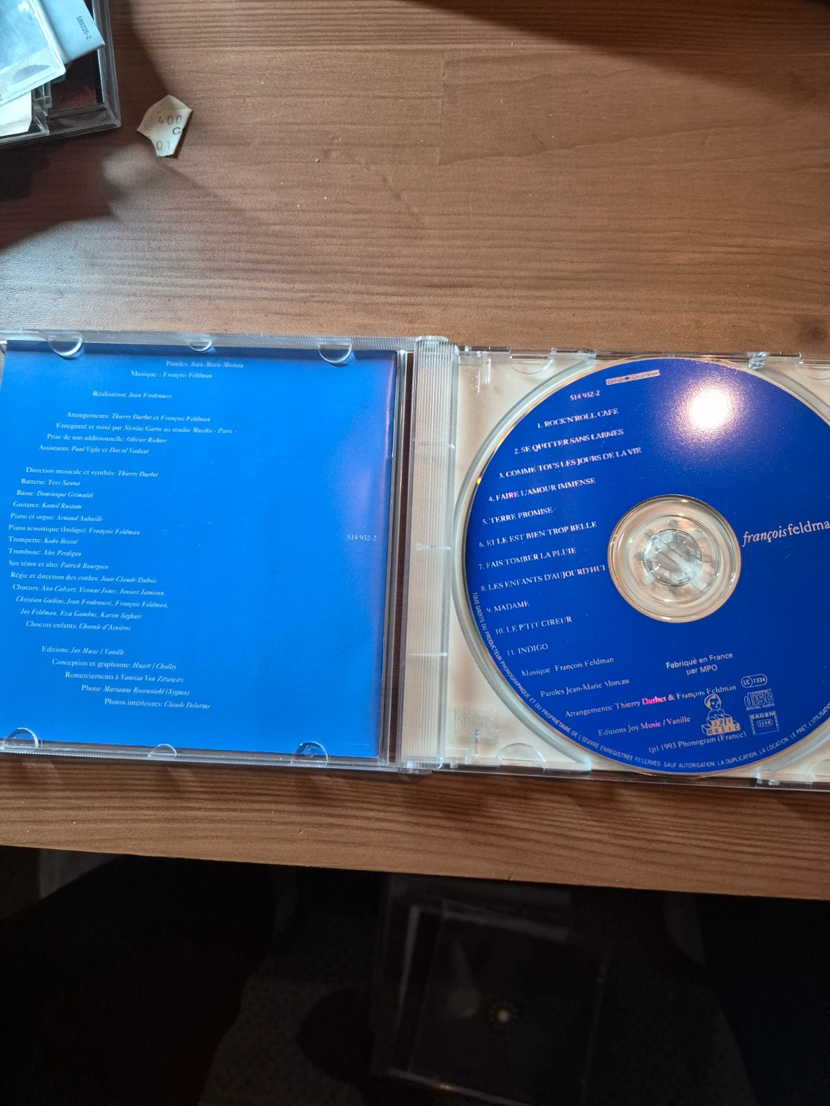 Cd audio François Feldman (indigo) 3