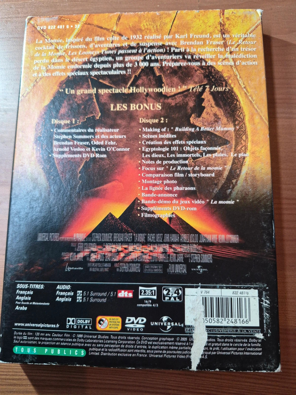 Dvd la momie édition collector 2