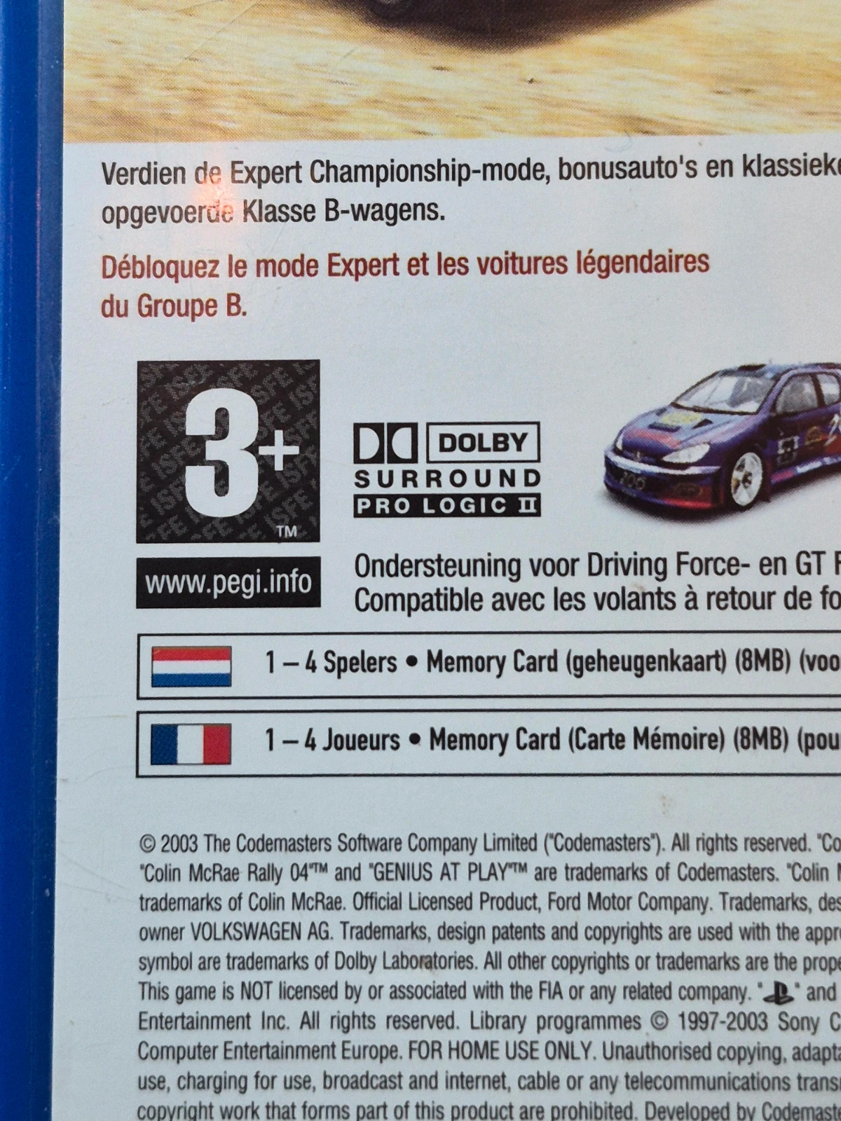 Jeu Colin Mcrae rally 04 pour PS2 complet 3