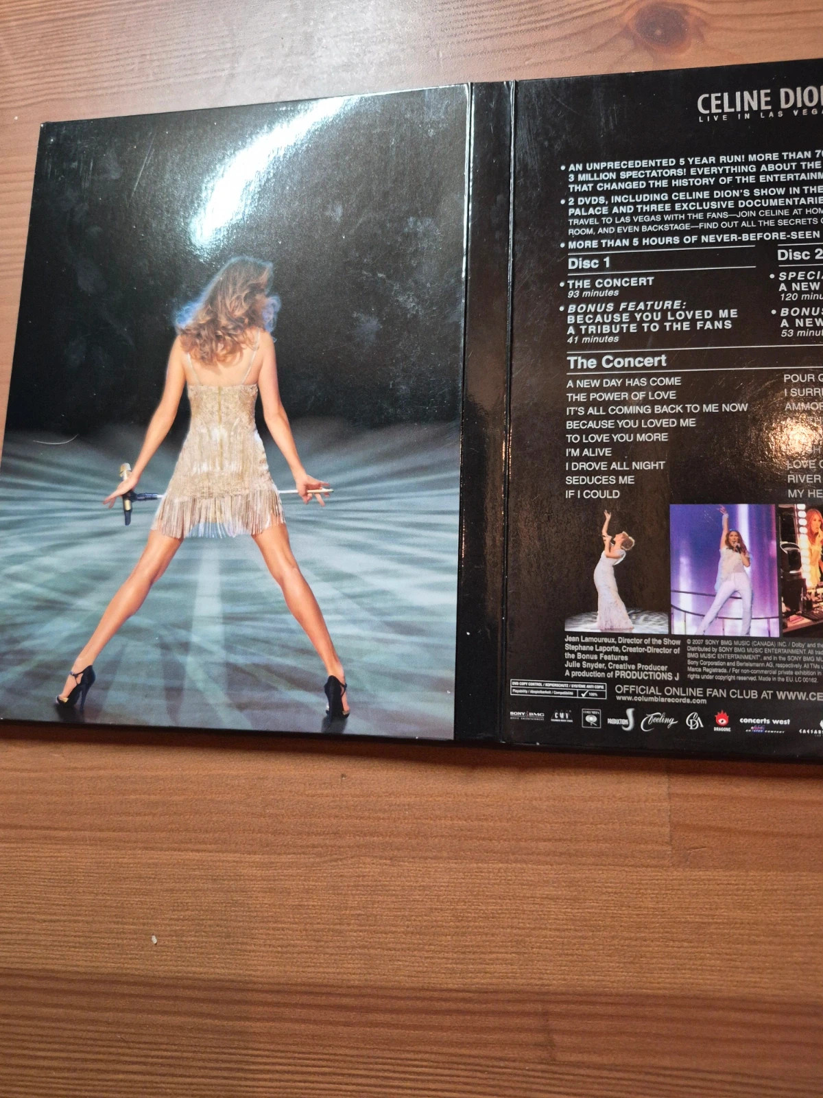 Coffret dvd Céline dion live in vegas 3