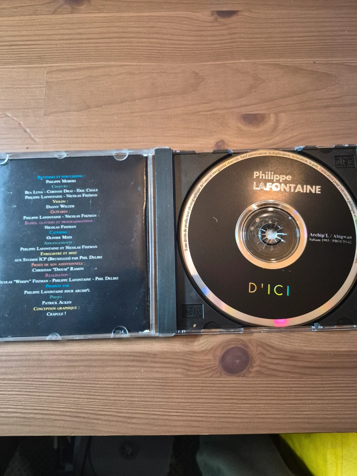Cd audio Philippe Lafontaine (d'ici) 3