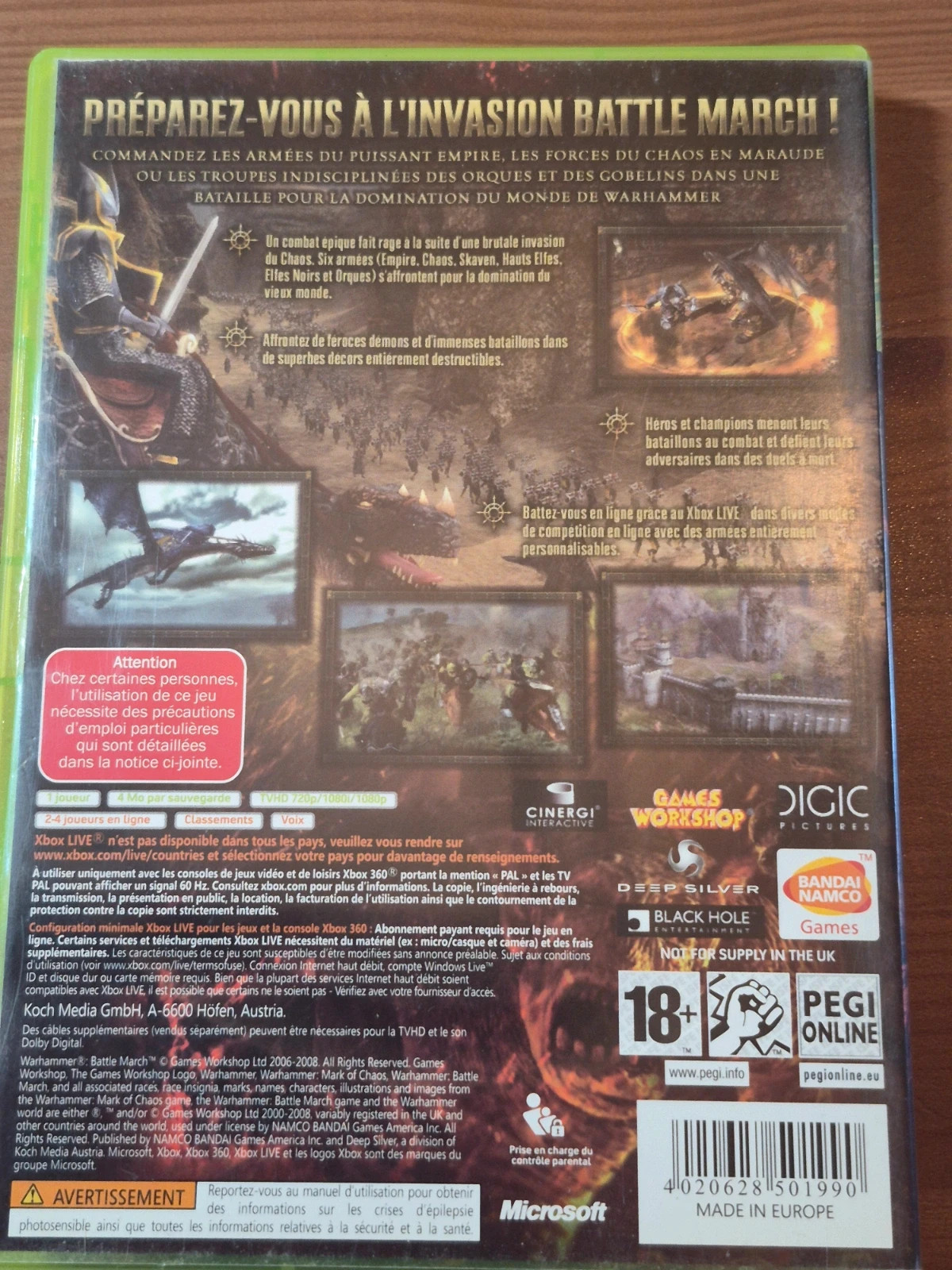 Jeu warhammer battle march pour xbox 360 2