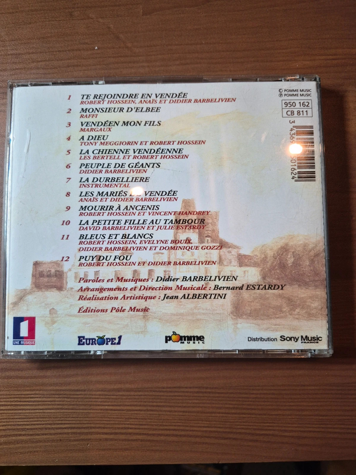 Cd audio Didier Barbelivien (Vendée 93) 2