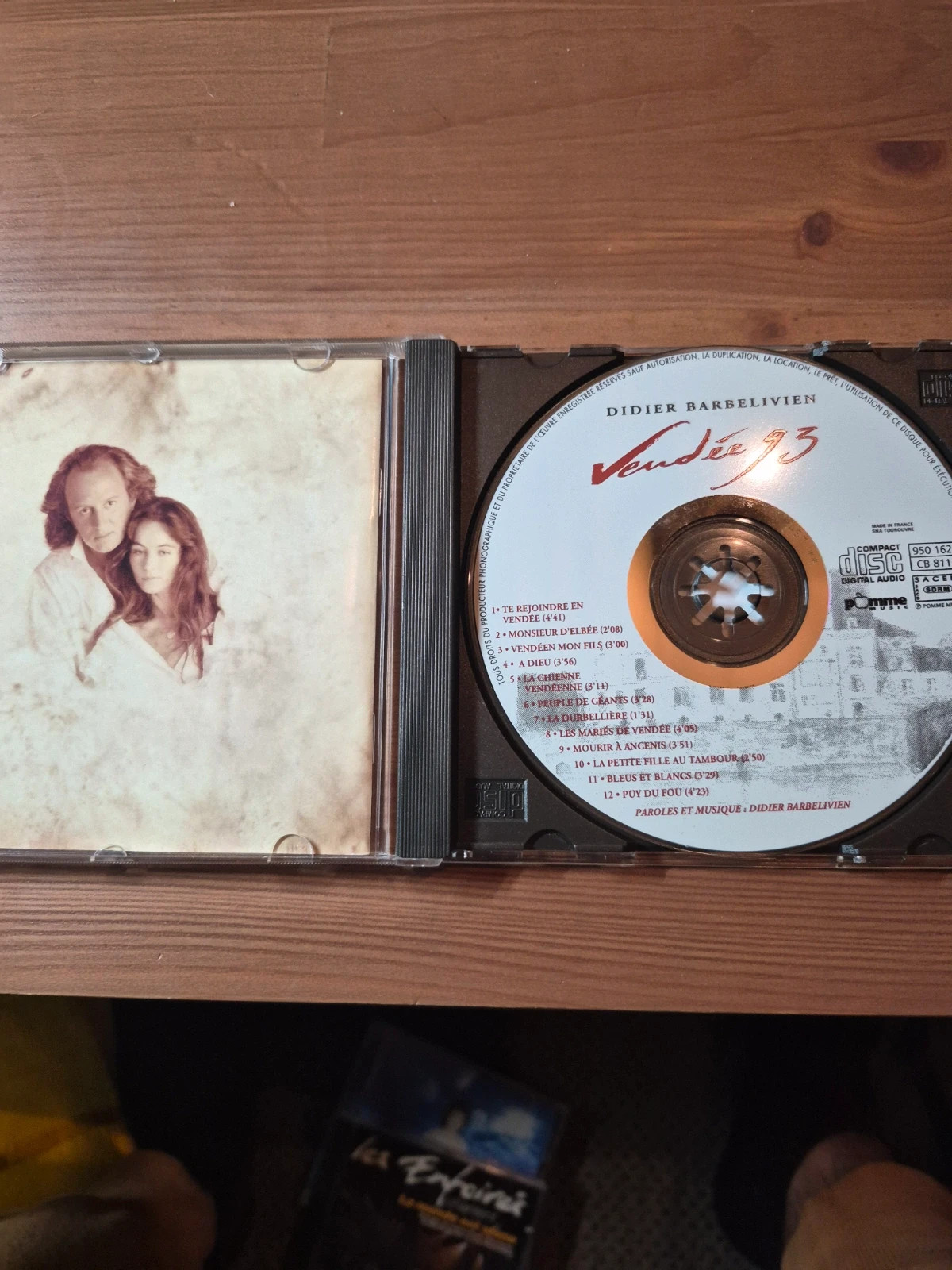 Cd audio Didier Barbelivien (Vendée 93) 3