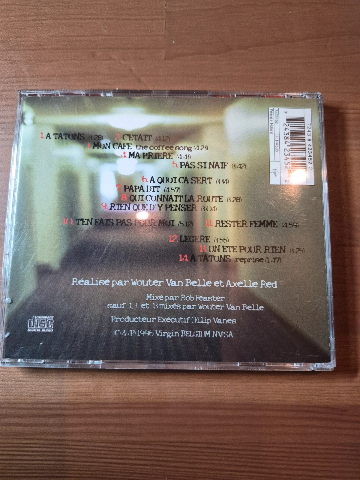 Cd audio Axelle Red ( a tatons) 2