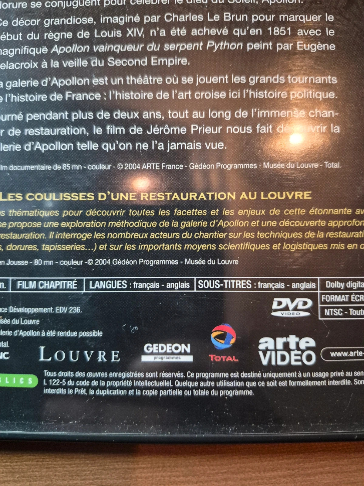 Dvd Les Trésors du Louvre 3
