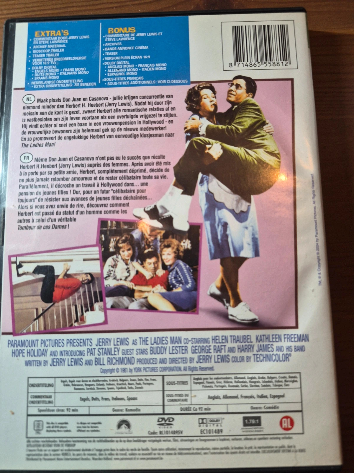Dvd Jerry Lewis le tombeur de ces dames 2