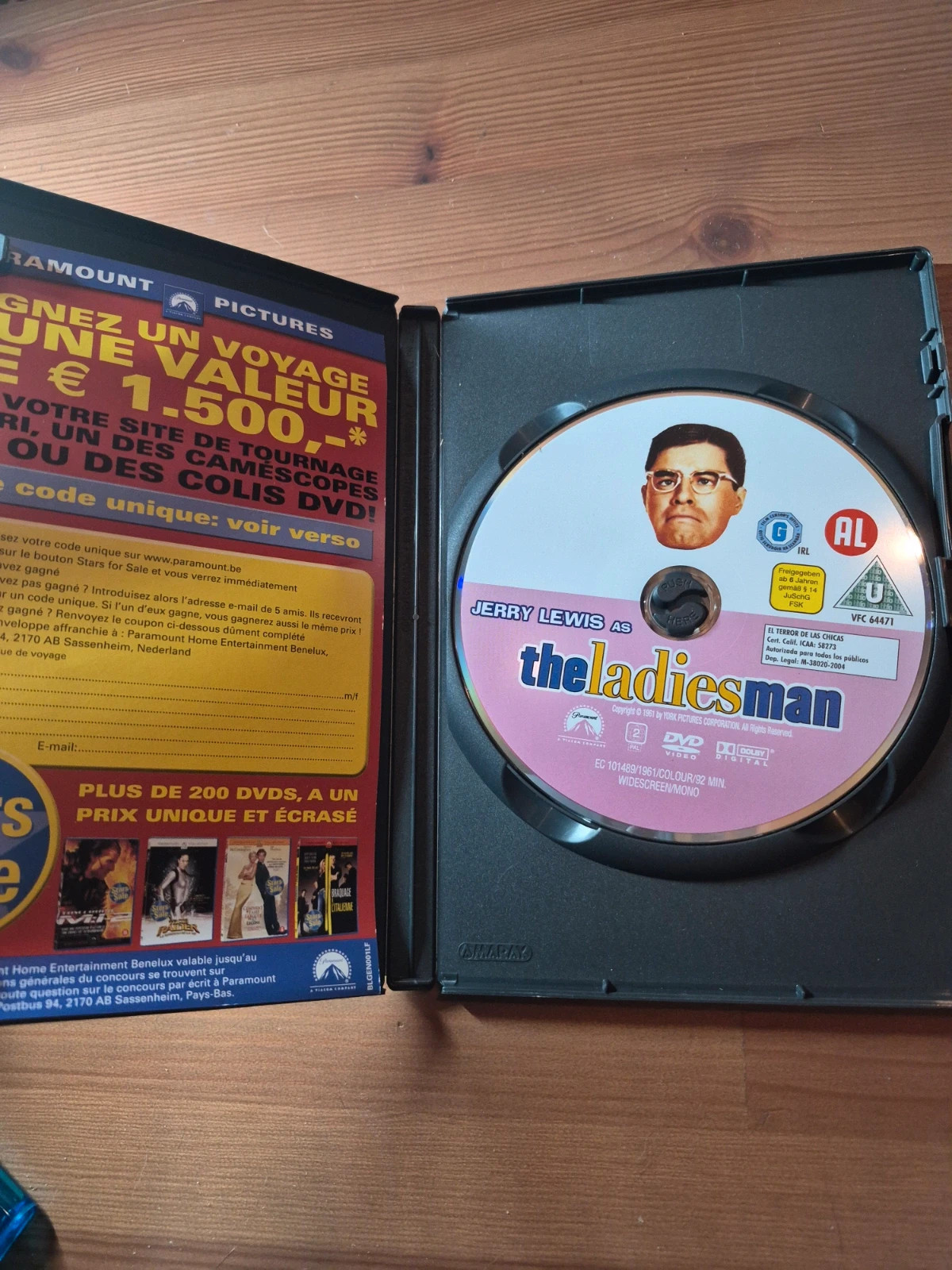 Dvd Jerry Lewis le tombeur de ces dames 5
