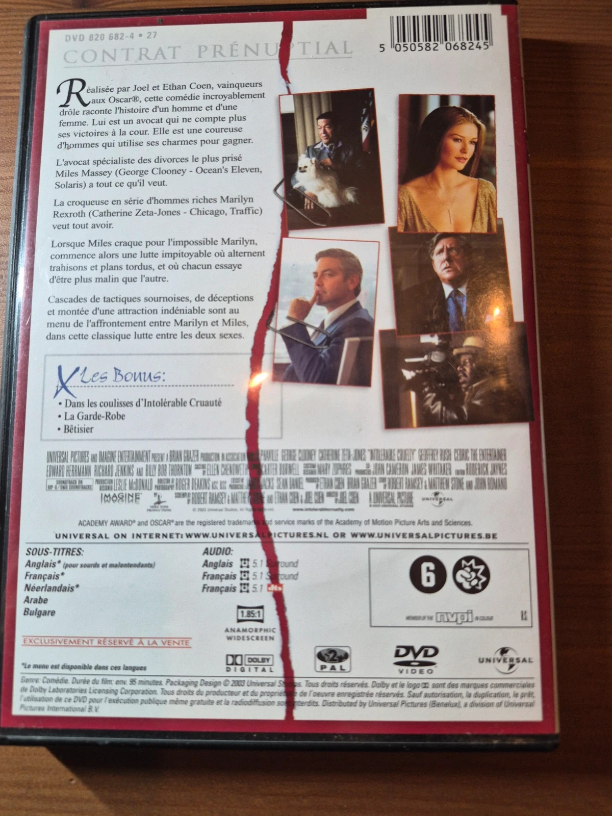 Dvd intolérable cruauté 2