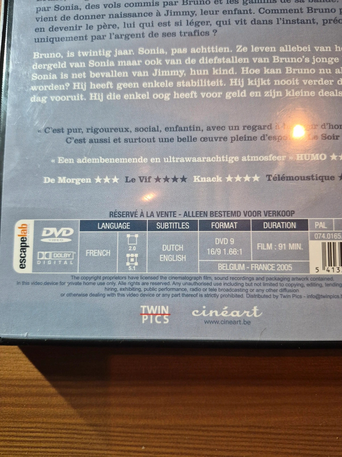 Dvd L'enfant 3