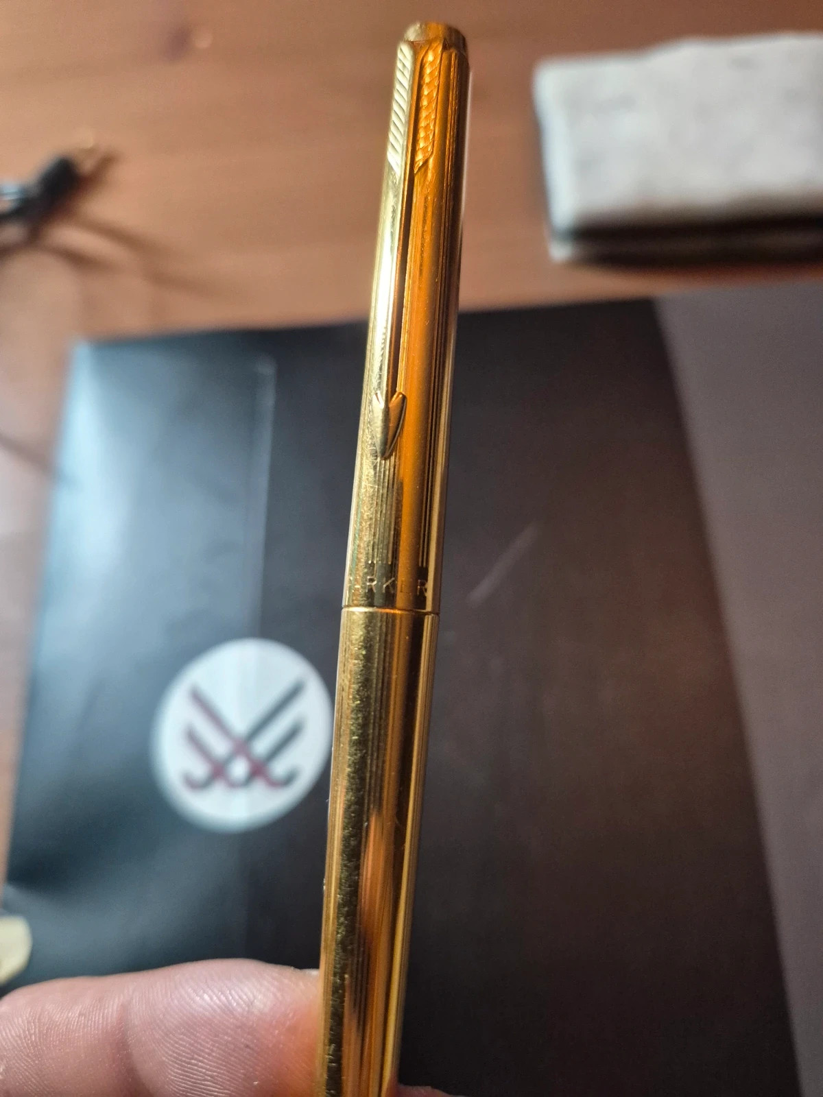 Stylo bille Parker vintage doré – Parker 4