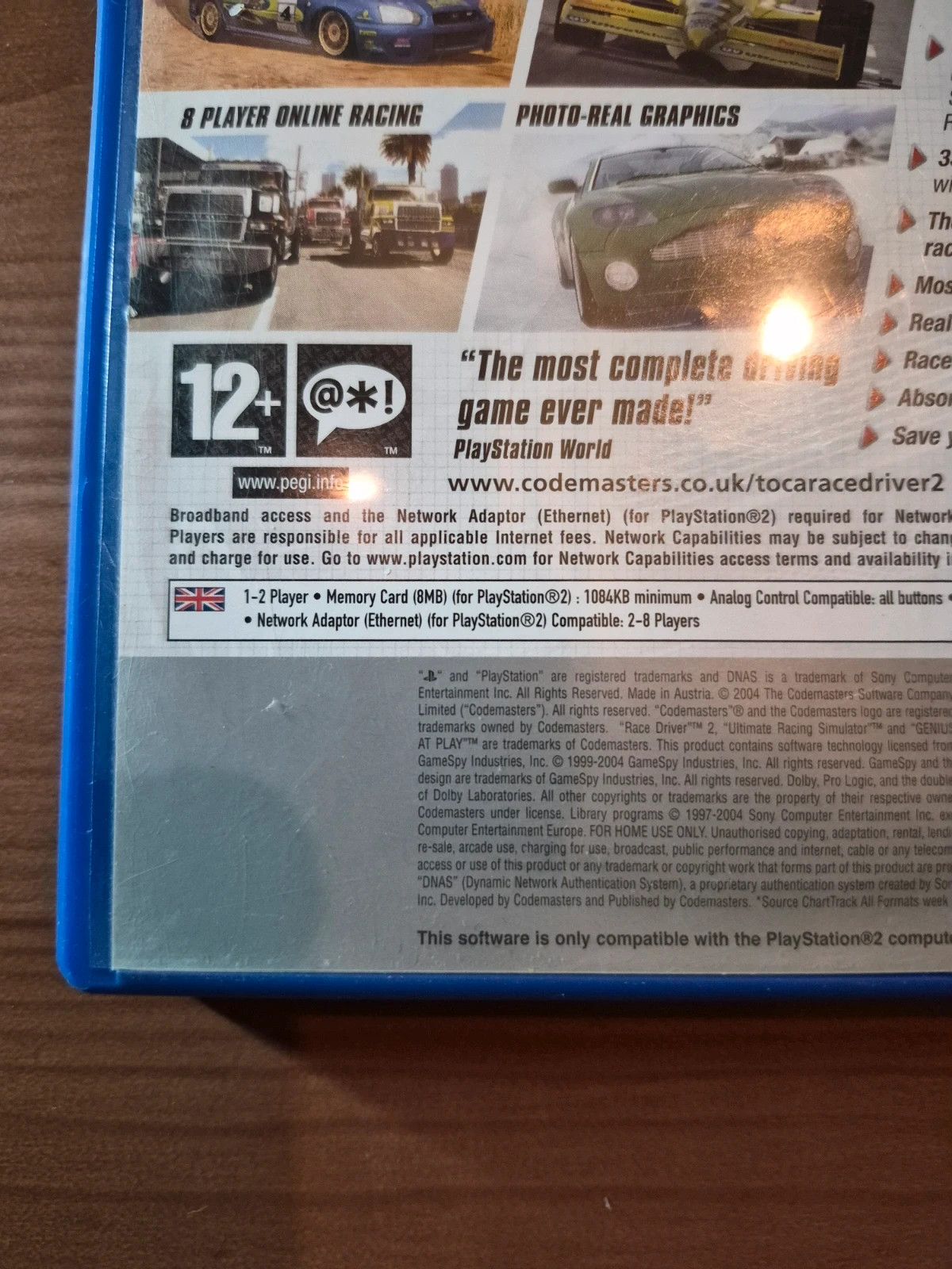 Jeu Toca race driver 2(anglais)pour PS2 3