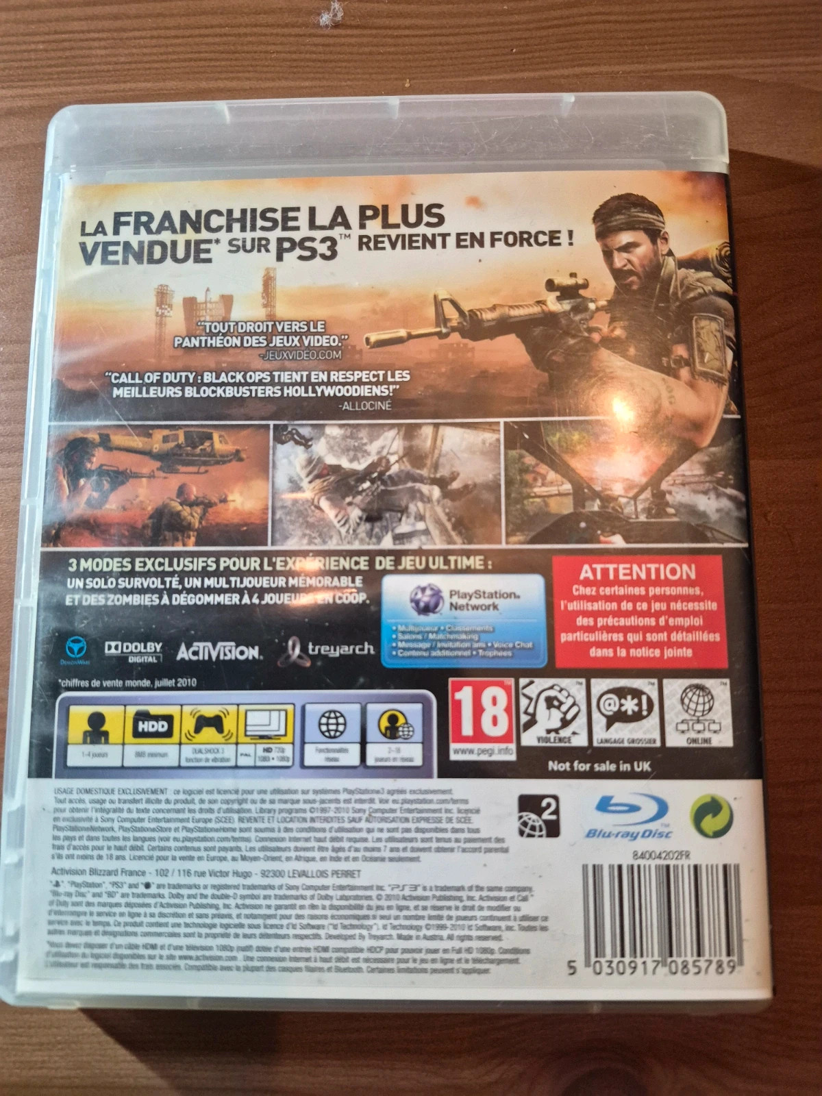Jeu Call Of Duty Black Ops pour PS3 2