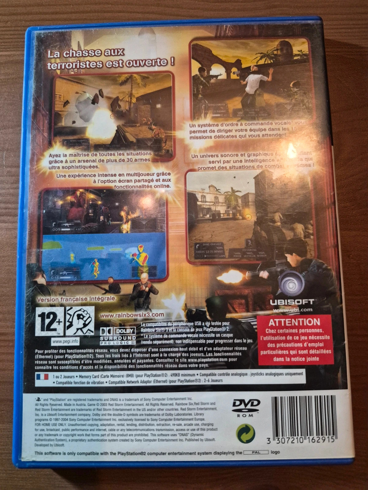 Jeu Rainbow Six 3 pour PS2 complet 2