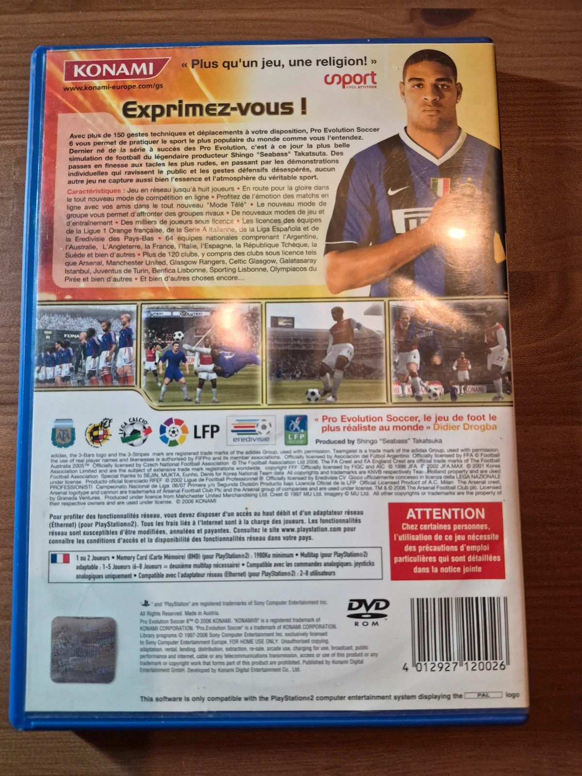 Jeu pro evolution 6 pour PS2 complet 2