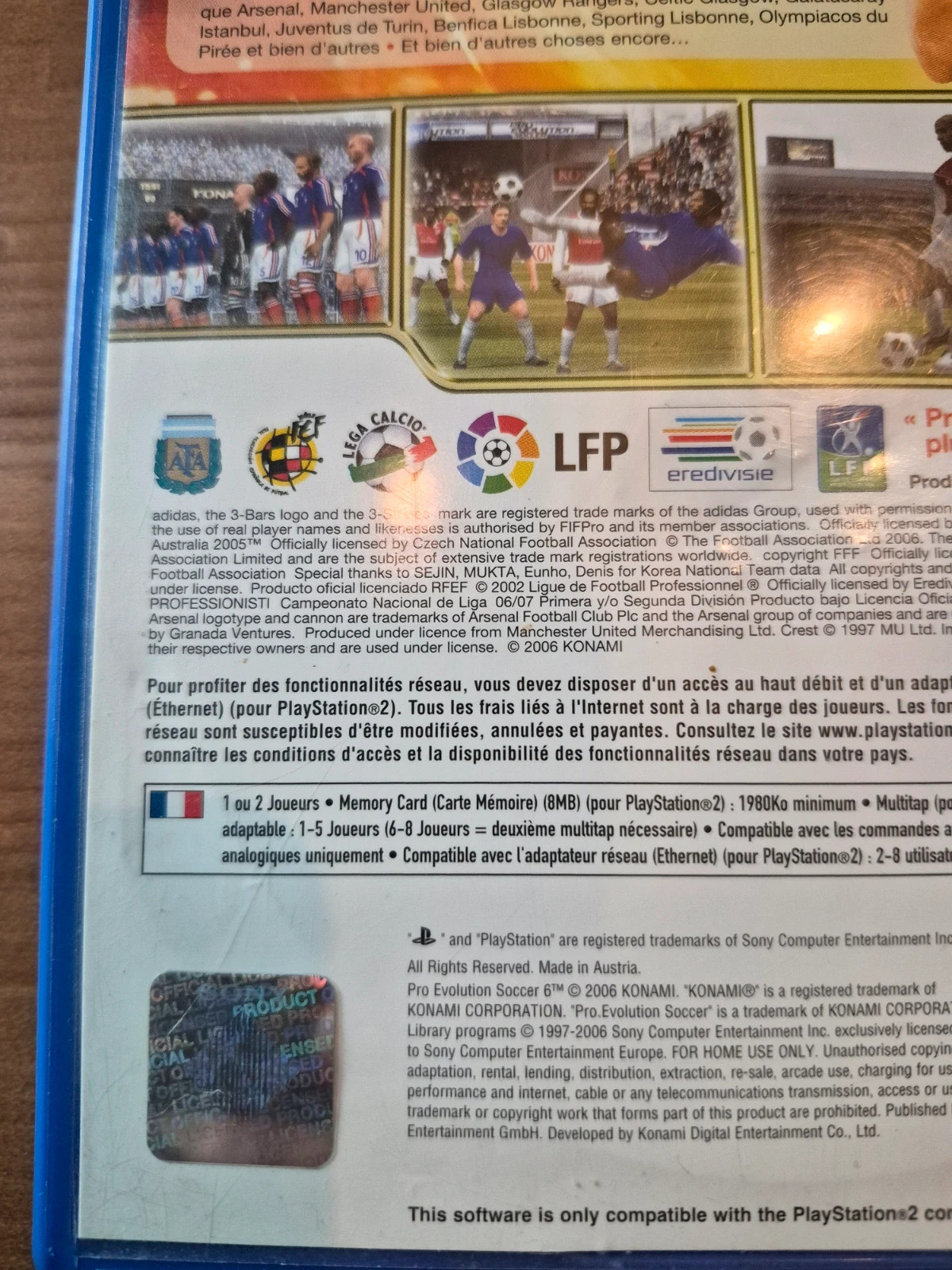 Jeu pro evolution 6 pour PS2 complet 3