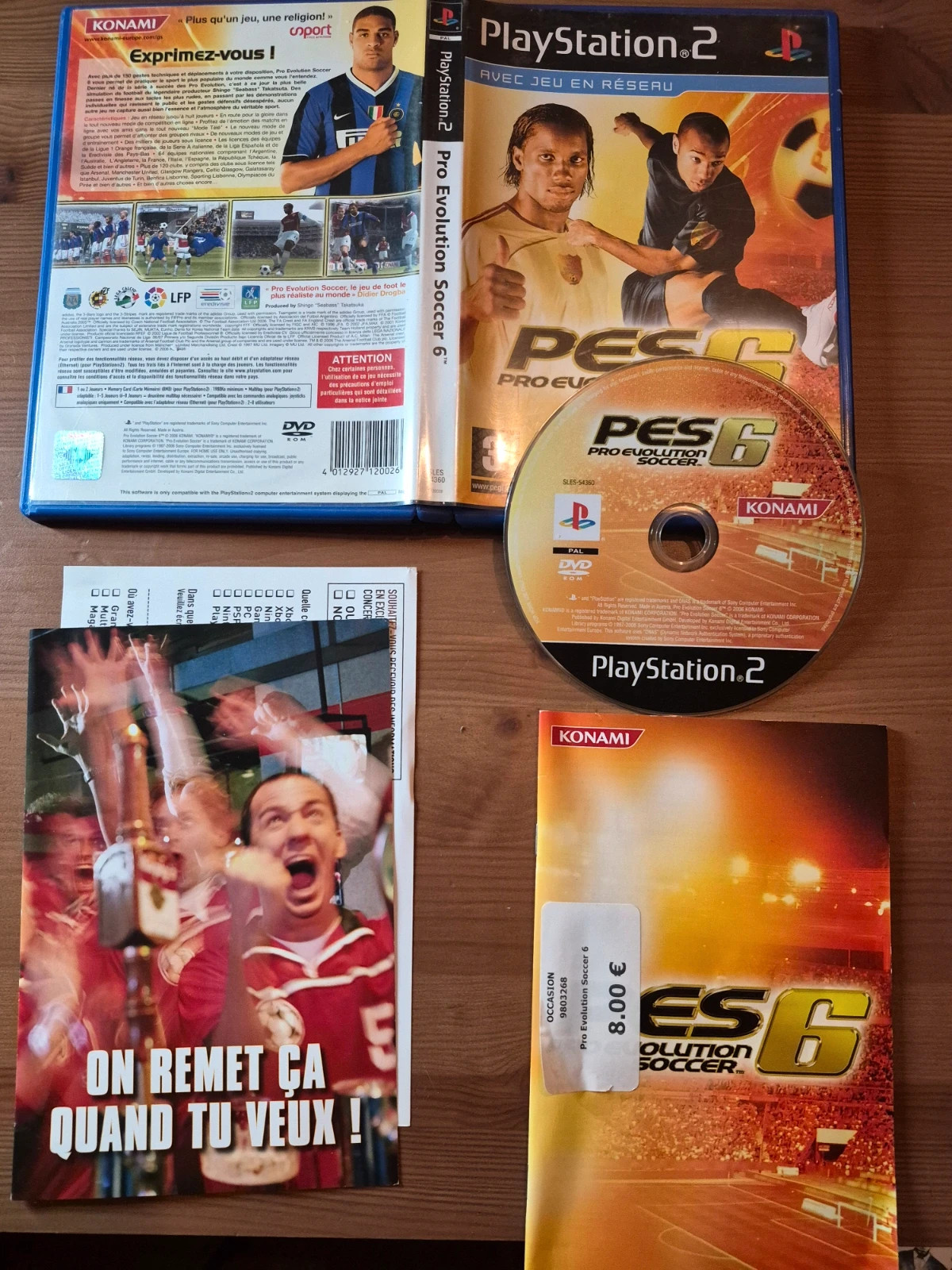 Jeu pro evolution 6 pour PS2 complet 5