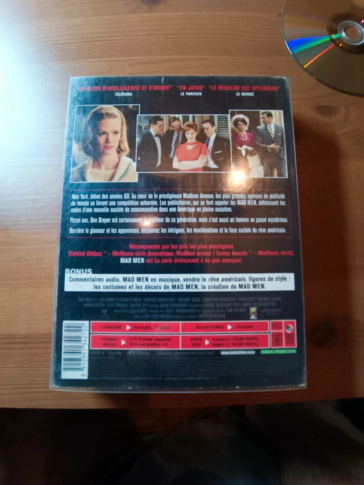 Coffret Dvd Mad Men saison 1 3