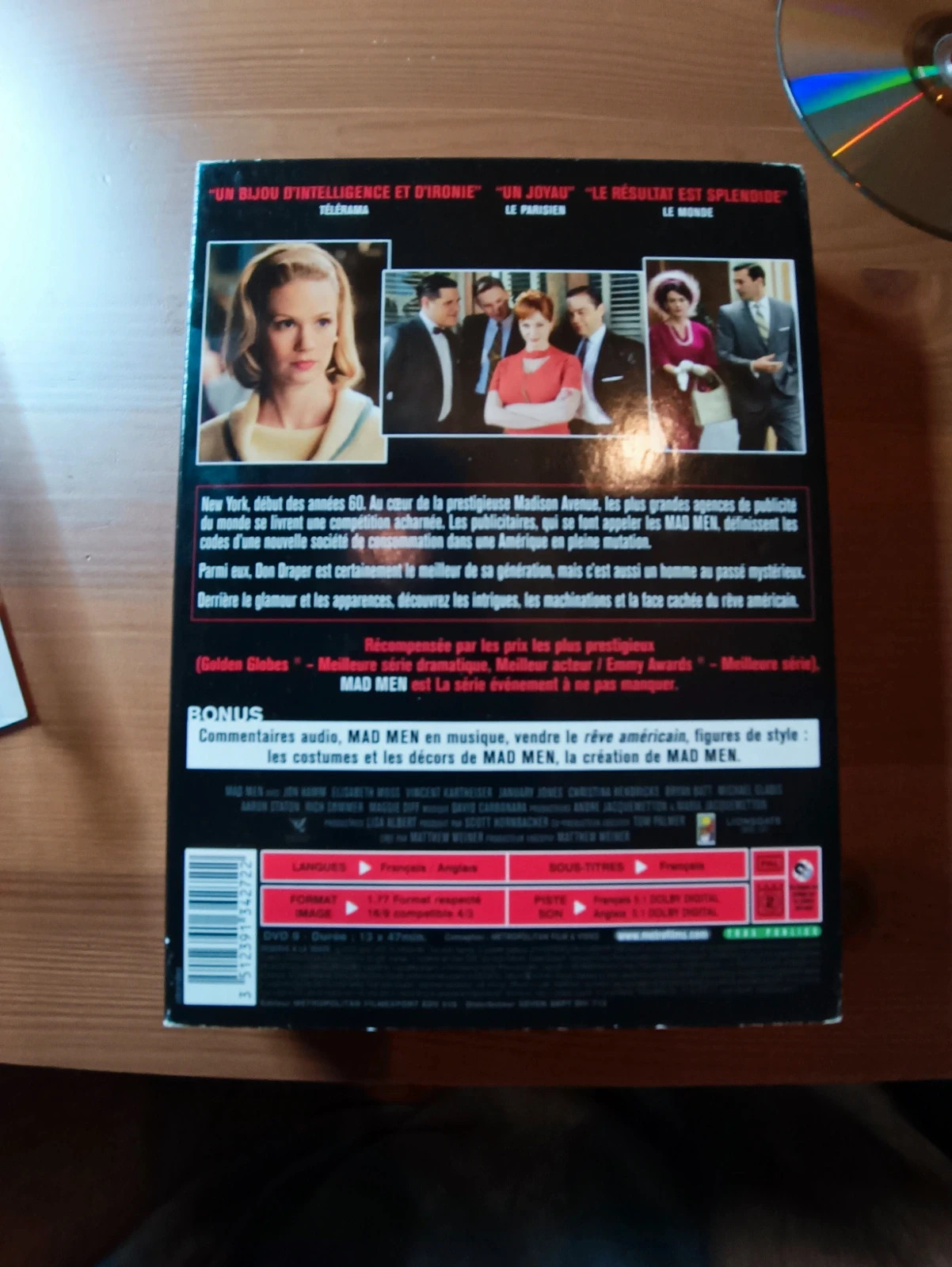 Coffret Dvd Mad Men saison 1 5