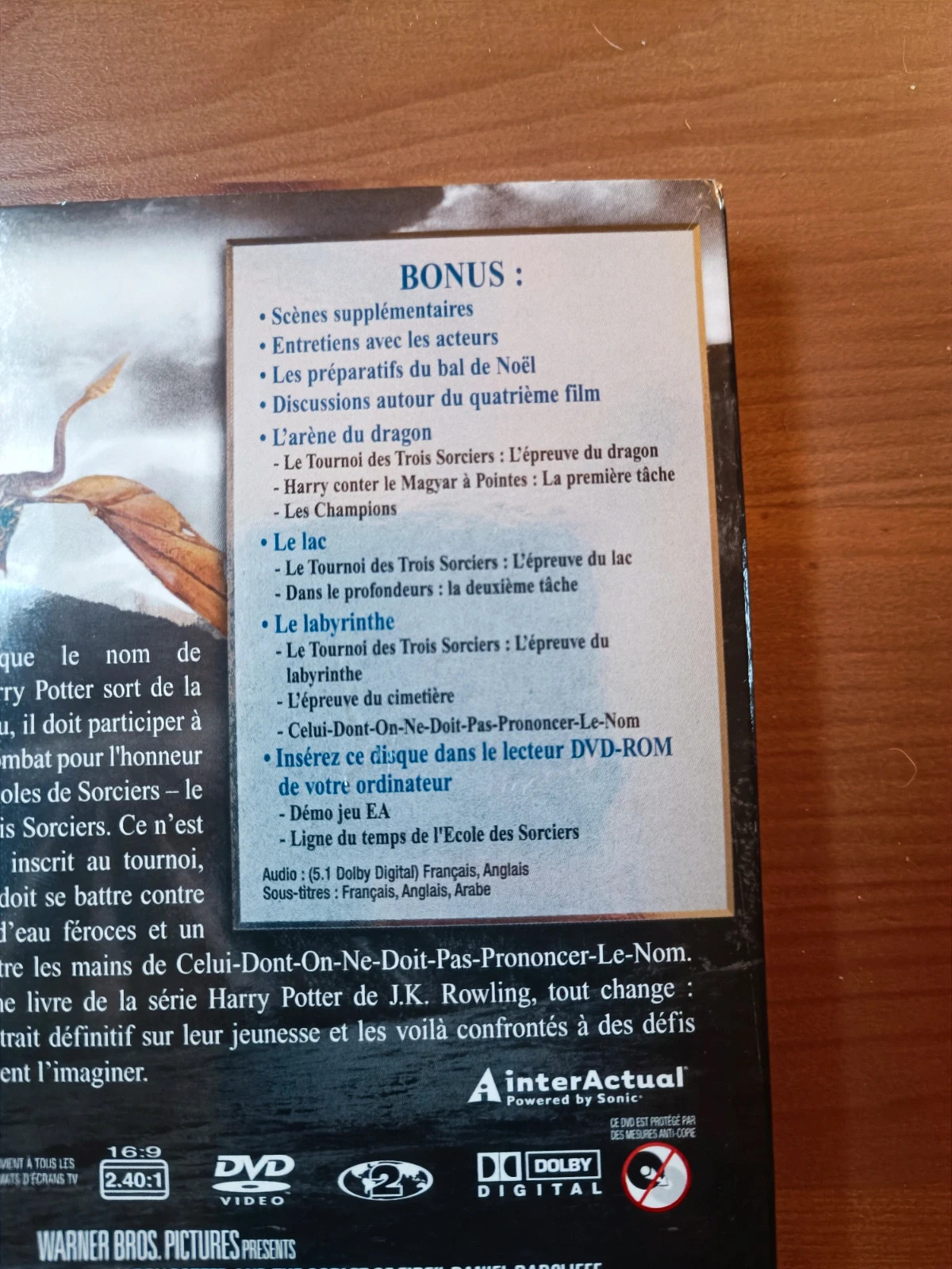 Dvd Harry Potter et la coupe du feu edition speciale 3