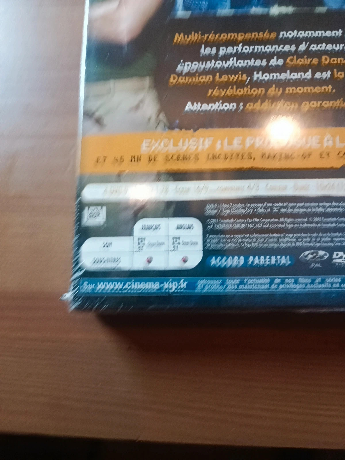 Coffret Dvd Homeland Saison 1 sois blister 4