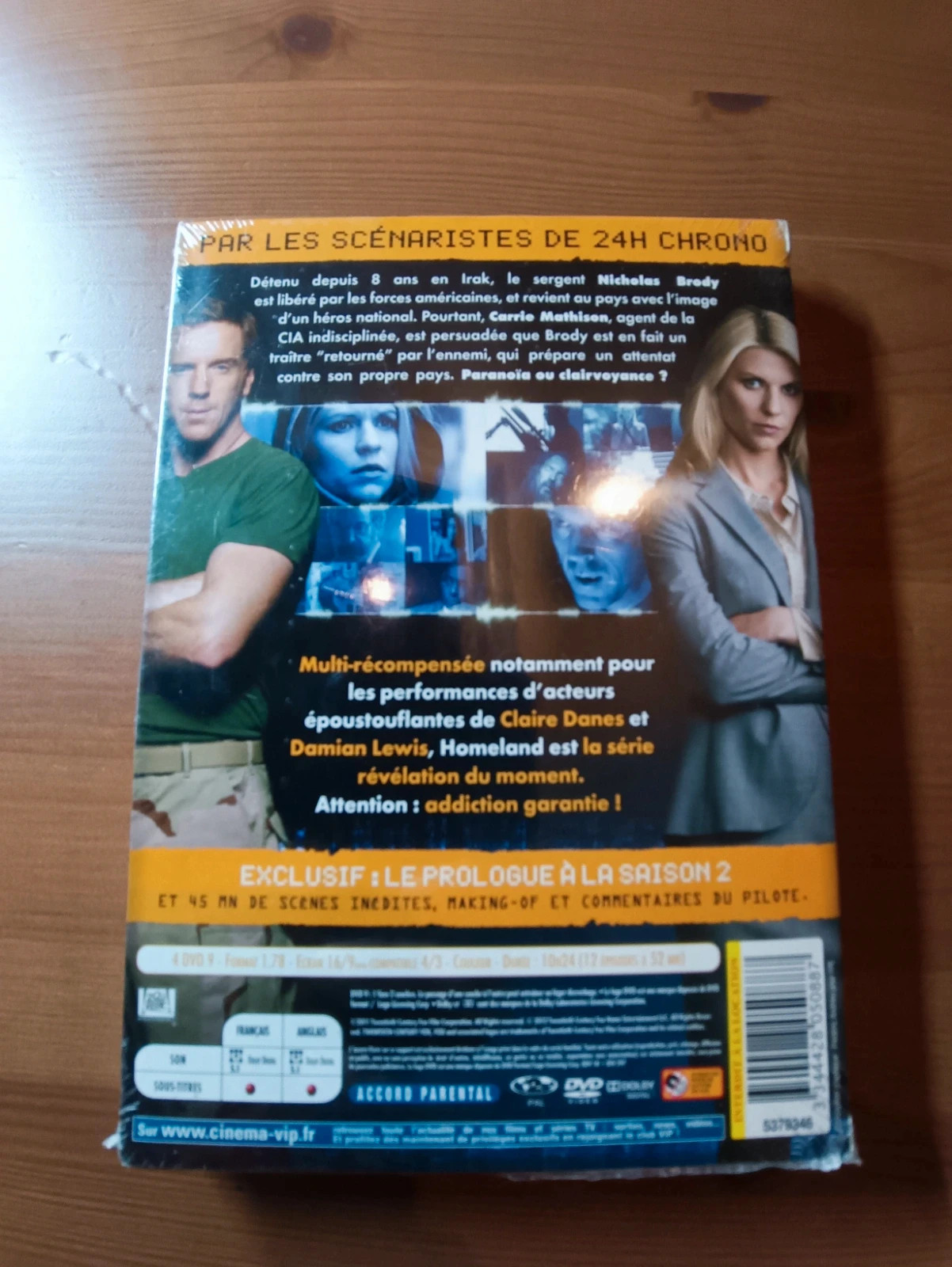 Coffret Dvd Homeland Saison 1 sois blister 3