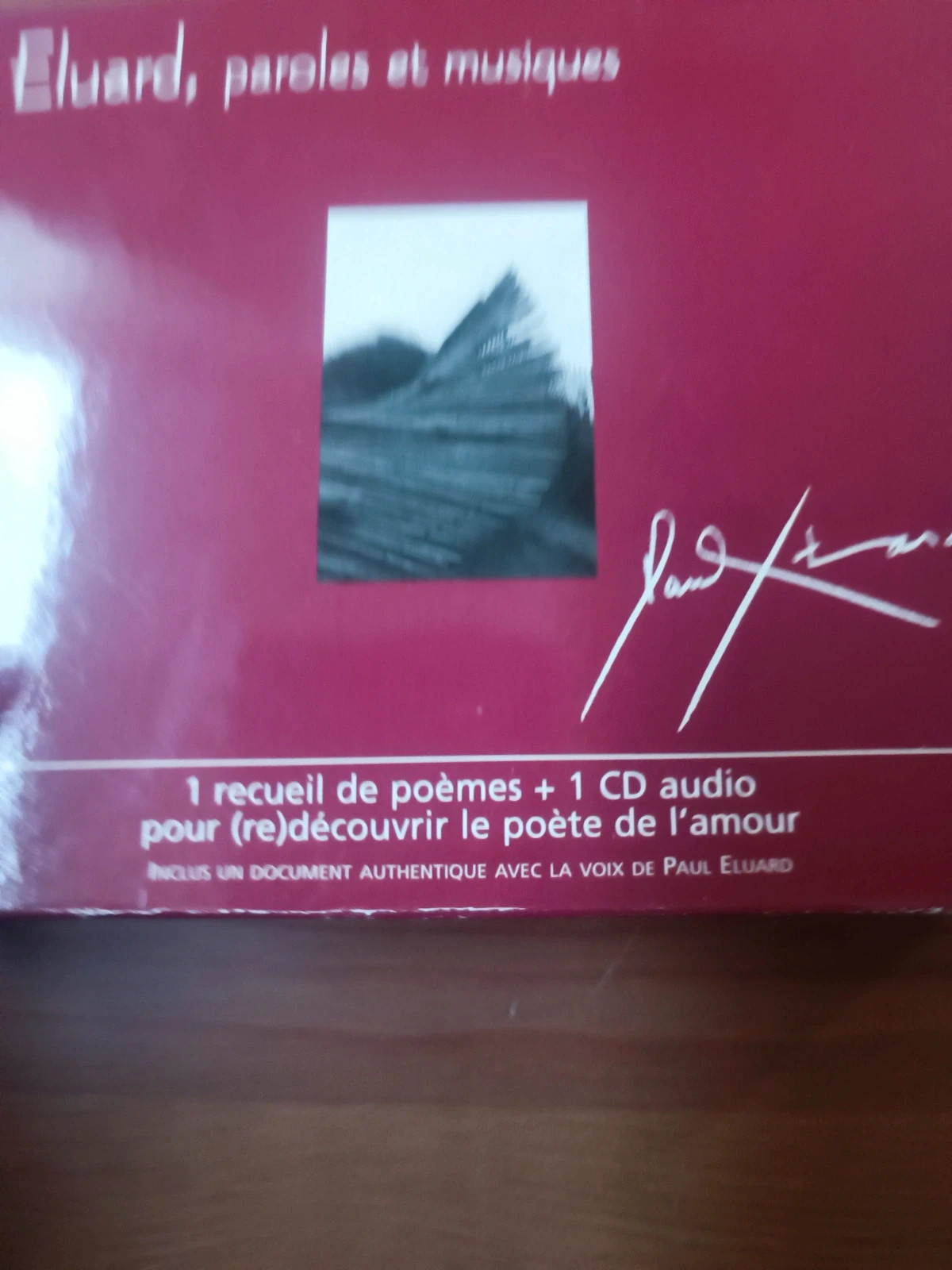 Coffret Cd audio+recueil de poèmes Eluard paroles et musique 2