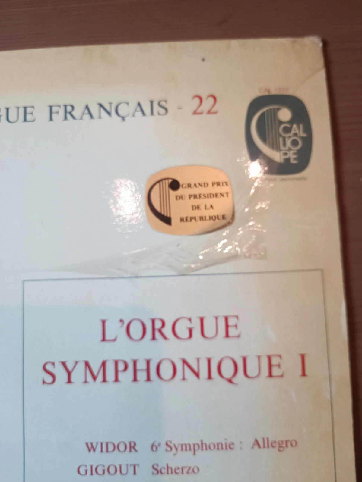 Vinyle le livre d' or de l' orgue francais 22 3