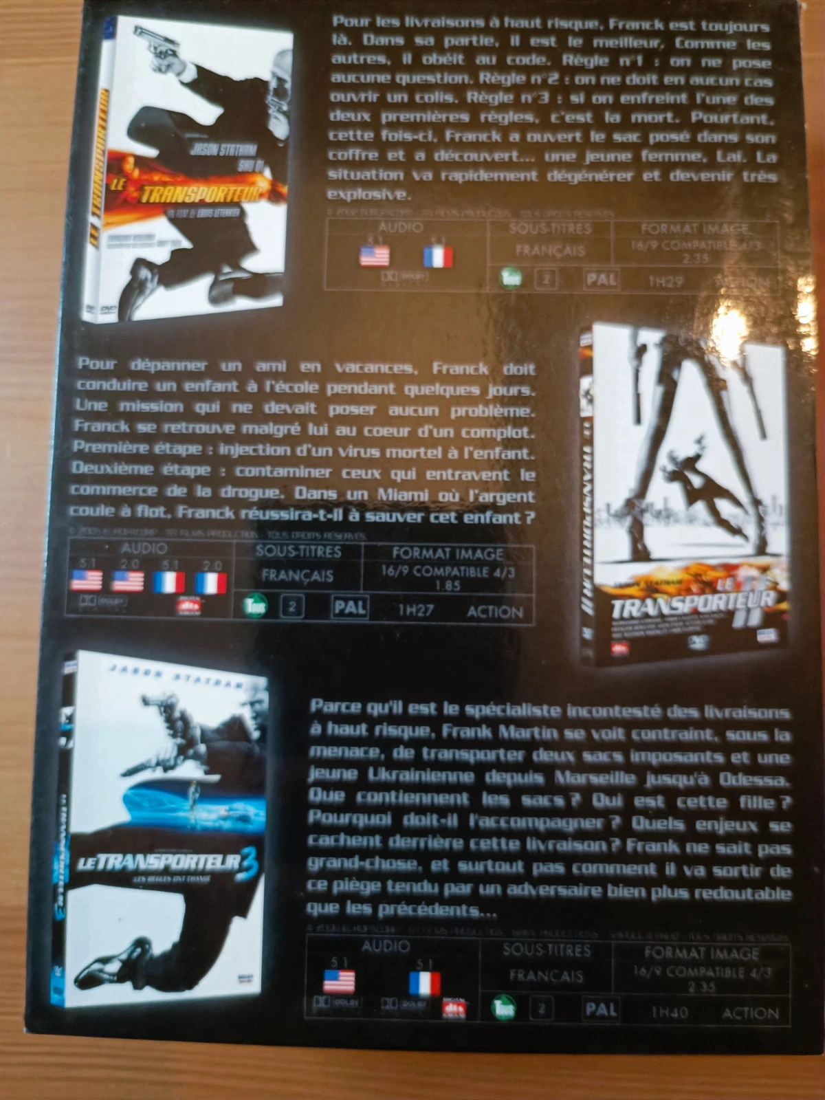 Coffret Dvd Le Transporteur Trilogie 2