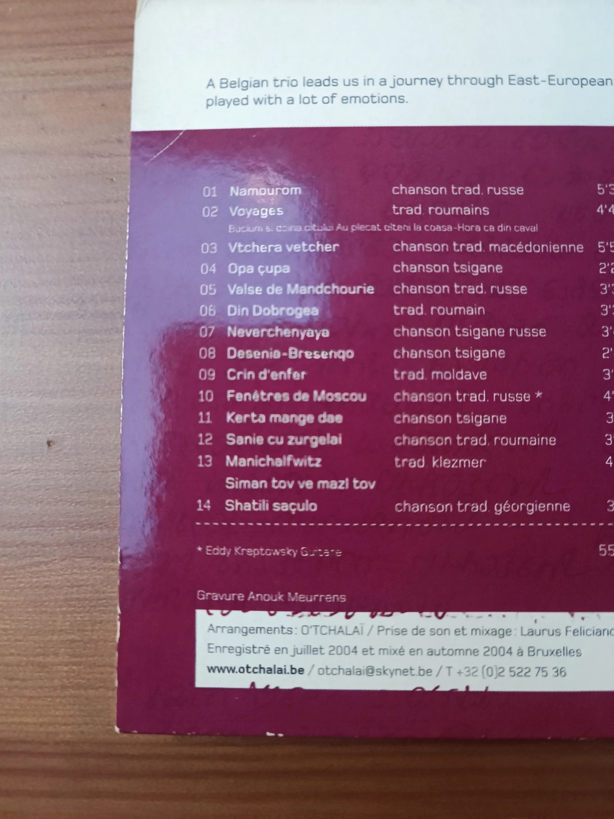 Cd audio O'tchalaĩ au gré du vent 3