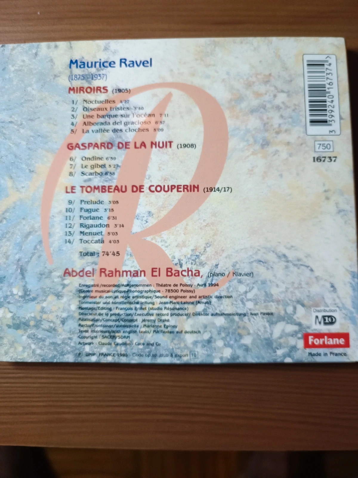 Cd Maurice Ravel 2