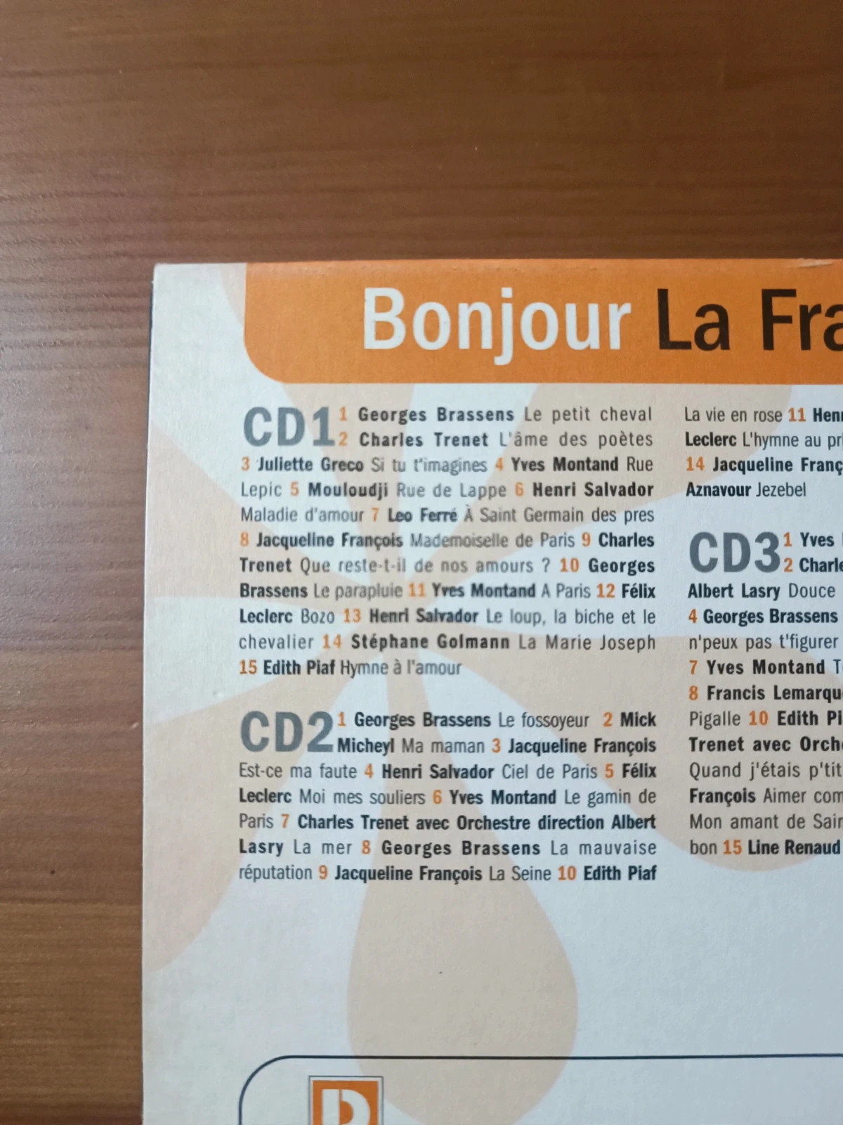 Coffret de 3 Cd audio Bonjour la France 3