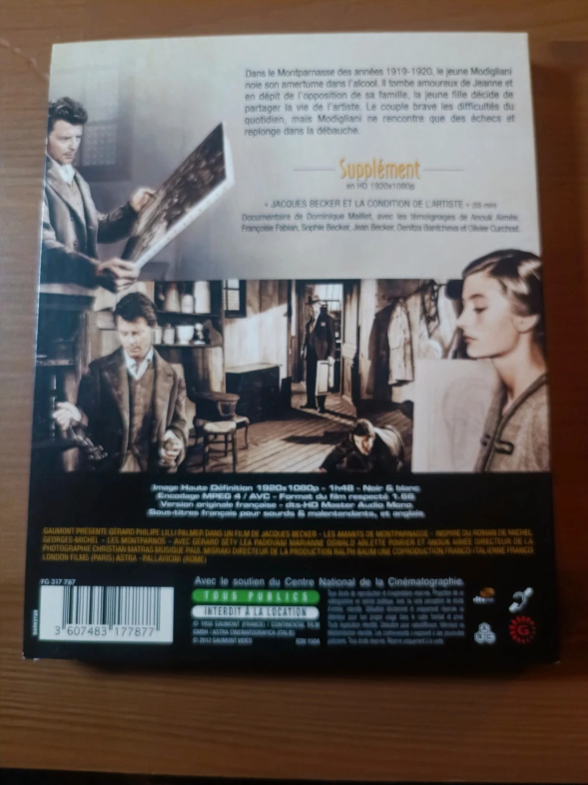 Blu-ray Les Amants de Montparnasse 2