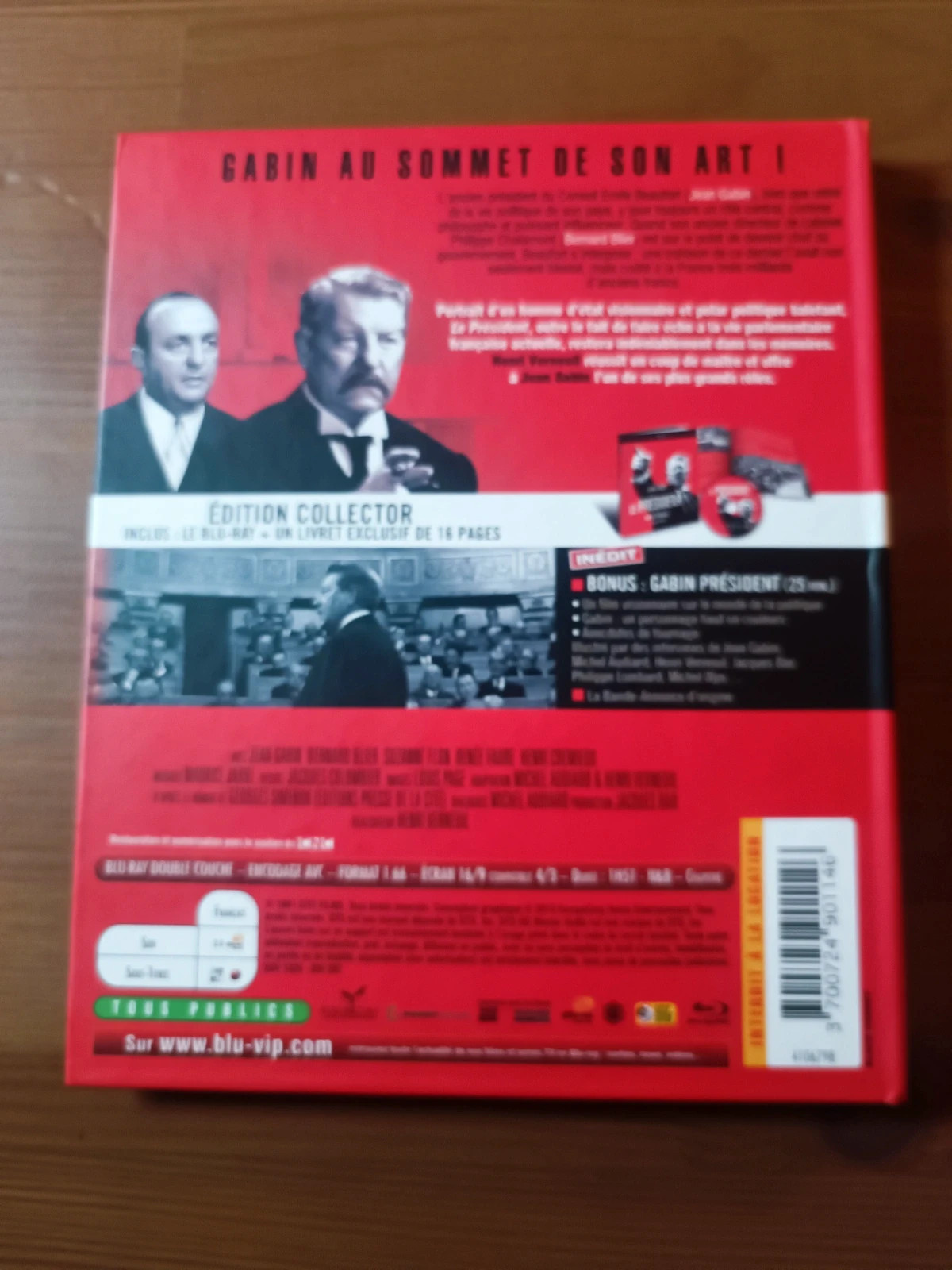 Blu-ray Le Président edition collector 2